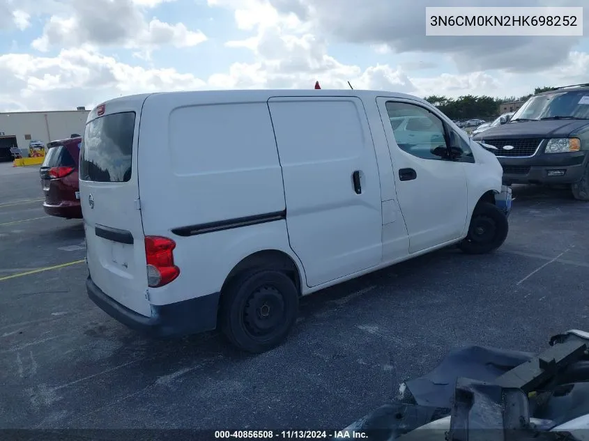 2017 Nissan Nv200 S VIN: 3N6CM0KN2HK698252 Lot: 40856508