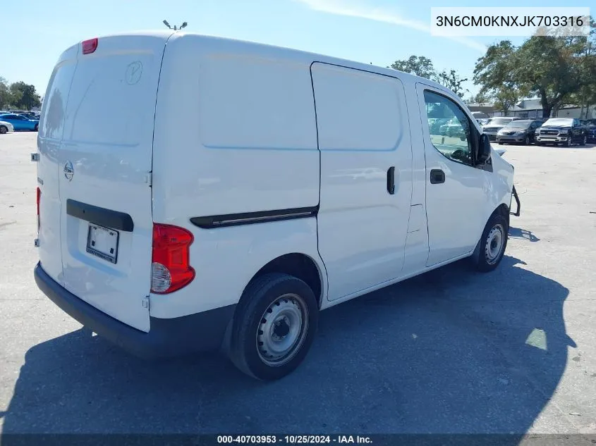 2018 Nissan Nv200 S VIN: 3N6CM0KNXJK703316 Lot: 40703953