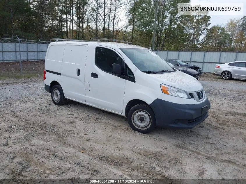 2018 Nissan Nv200 S VIN: 3N6CM0KN0JK699759 Lot: 40851208