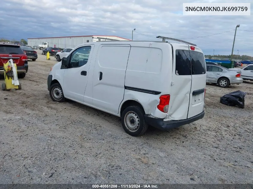 2018 Nissan Nv200 S VIN: 3N6CM0KN0JK699759 Lot: 40851208