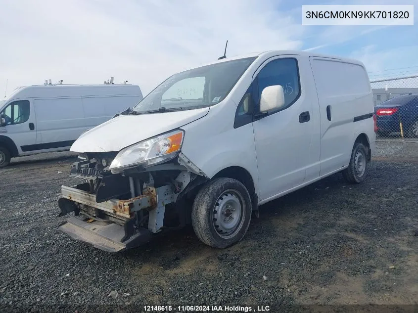 2019 Nissan Nv200 2.5S/2.5Sv VIN: 3N6CM0KN9KK701820 Lot: 12148615