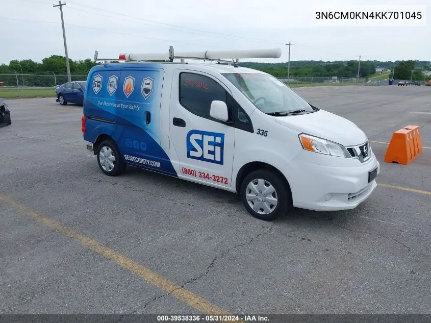 2019 Nissan Nv200 Sv VIN: 3N6CM0KN4KK701045 Lot: 39538336