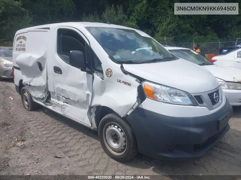 2019 Nissan Nv200 S VIN: 3N6CM0KN9KK694500 Lot: 40220020