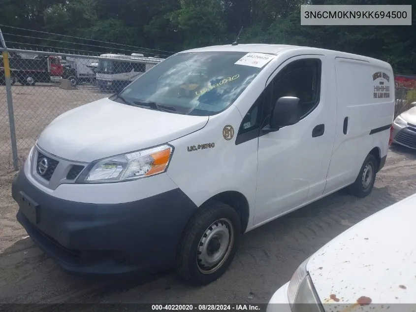 2019 Nissan Nv200 S VIN: 3N6CM0KN9KK694500 Lot: 40220020