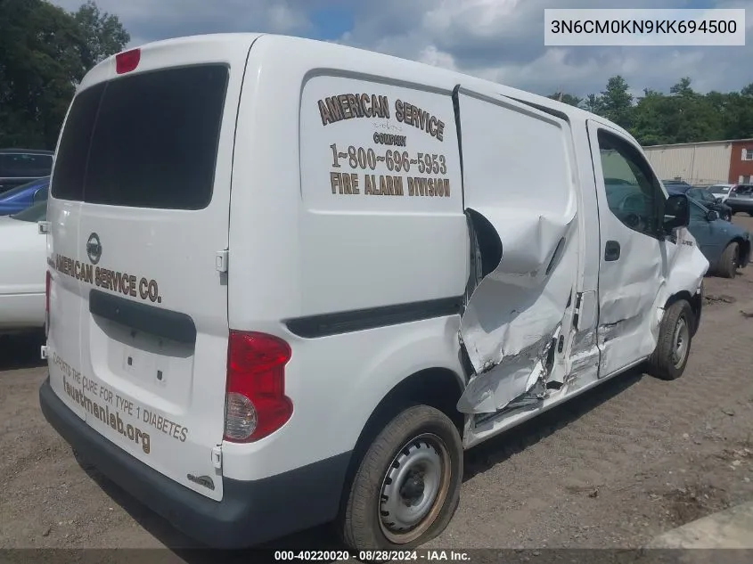 2019 Nissan Nv200 S VIN: 3N6CM0KN9KK694500 Lot: 40220020