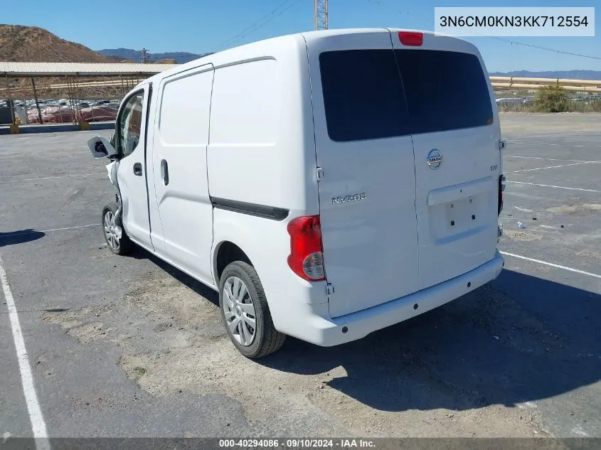 2019 Nissan Nv200 Sv VIN: 3N6CM0KN3KK712554 Lot: 40294086