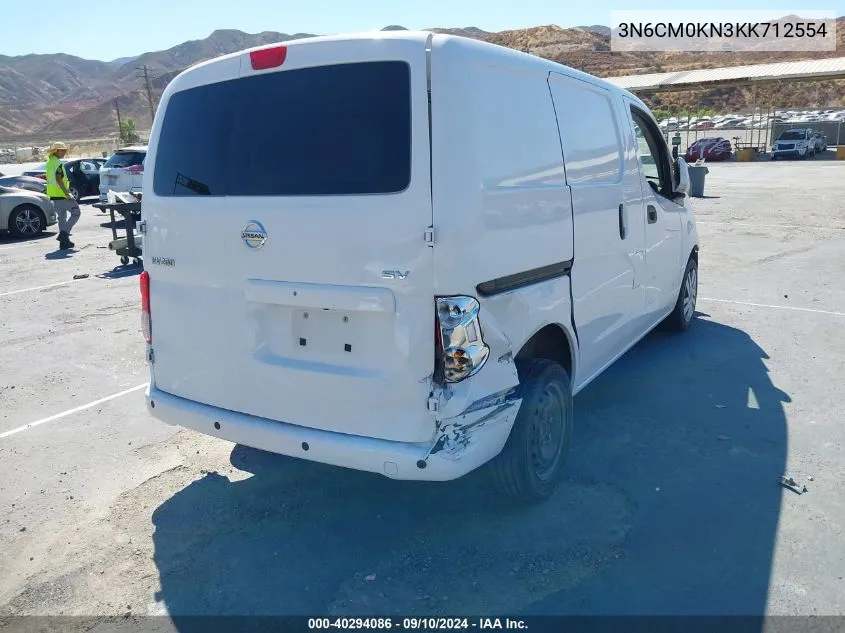 2019 Nissan Nv200 Sv VIN: 3N6CM0KN3KK712554 Lot: 40294086