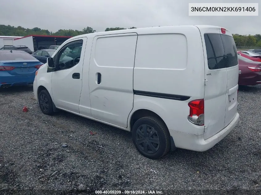 3N6CM0KN2KK691406 2019 Nissan Nv200 Sv