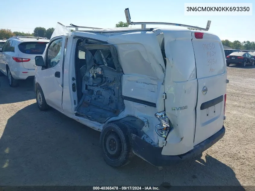 2019 Nissan Nv200 S VIN: 3N6CM0KN0KK693350 Lot: 40365478