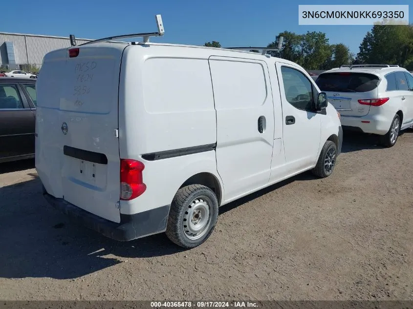 2019 Nissan Nv200 S VIN: 3N6CM0KN0KK693350 Lot: 40365478