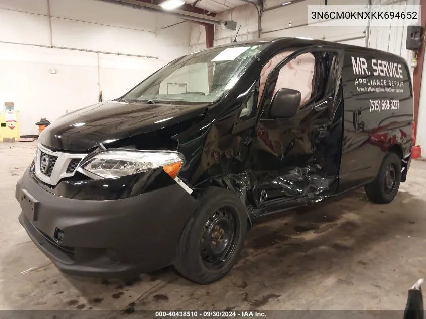 2019 Nissan Nv200 S VIN: 3N6CM0KNXKK694652 Lot: 40438510