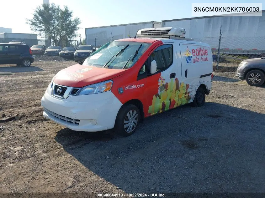 2019 Nissan Nv200 Sv VIN: 3N6CM0KN2KK706003 Lot: 40644919