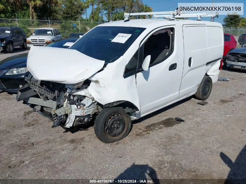 2019 Nissan Nv200 Sv VIN: 3N6CM0KNXKK706198 Lot: 40700767