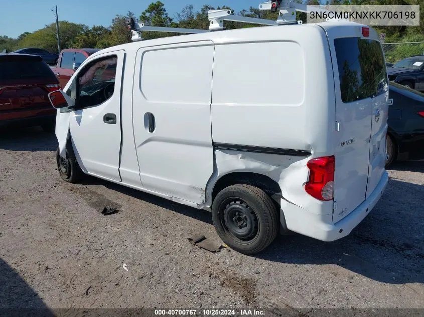 2019 Nissan Nv200 Sv VIN: 3N6CM0KNXKK706198 Lot: 40700767