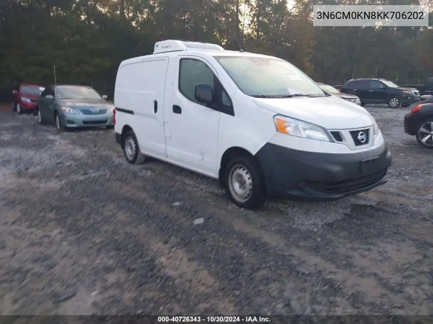 2019 Nissan Nv200 S VIN: 3N6CM0KN8KK706202 Lot: 40726343