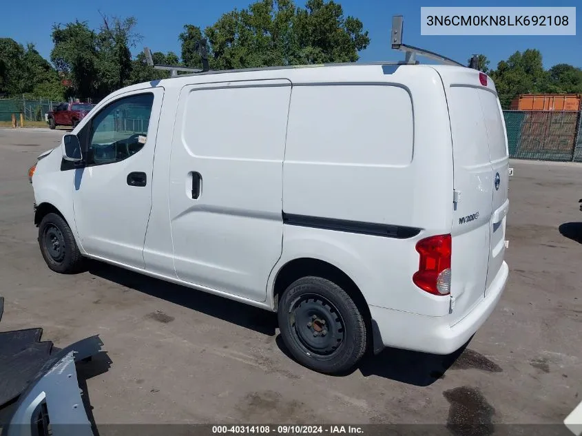 2020 Nissan Nv200 Compact Cargo Sv Xtronic Cvt VIN: 3N6CM0KN8LK692108 Lot: 40314108