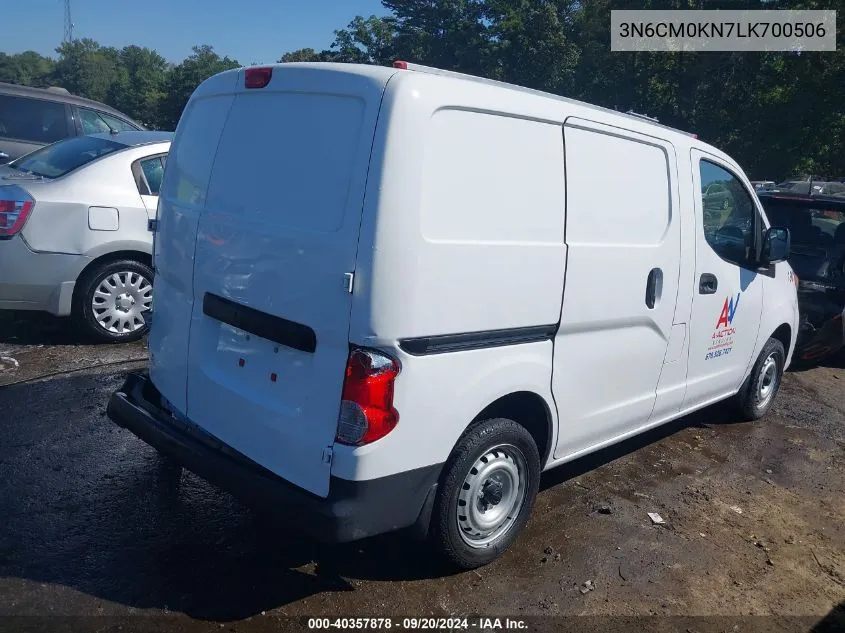 2020 Nissan Nv200 Compact Cargo S Xtronic Cvt VIN: 3N6CM0KN7LK700506 Lot: 40357878