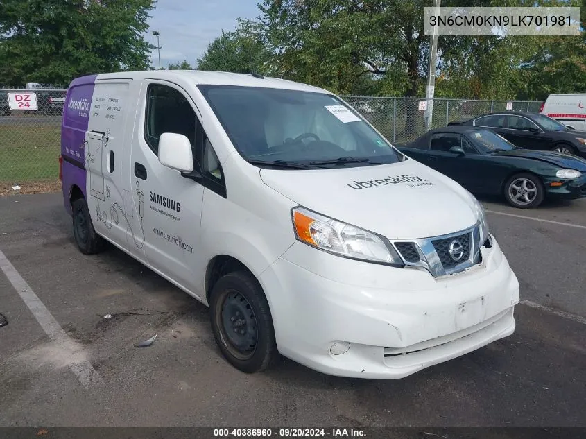 2020 Nissan Nv200 Compact Cargo Sv Xtronic Cvt VIN: 3N6CM0KN9LK701981 Lot: 40386960