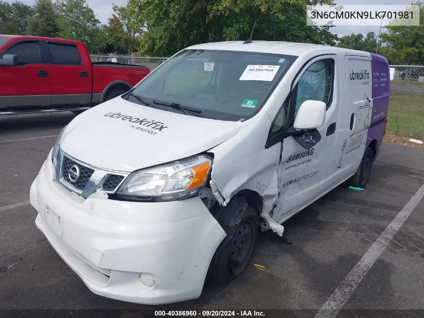 2020 Nissan Nv200 Compact Cargo Sv Xtronic Cvt VIN: 3N6CM0KN9LK701981 Lot: 40386960