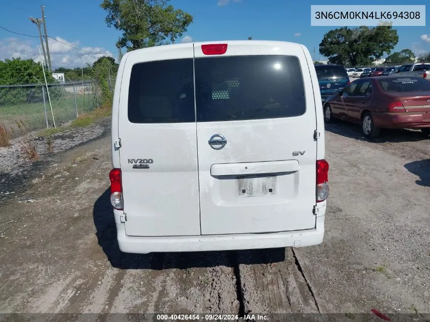 2020 Nissan Nv200 Compact Cargo Sv Xtronic Cvt VIN: 3N6CM0KN4LK694308 Lot: 40426454