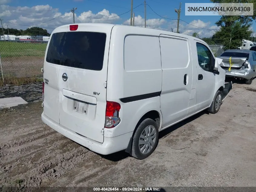 2020 Nissan Nv200 Compact Cargo Sv Xtronic Cvt VIN: 3N6CM0KN4LK694308 Lot: 40426454