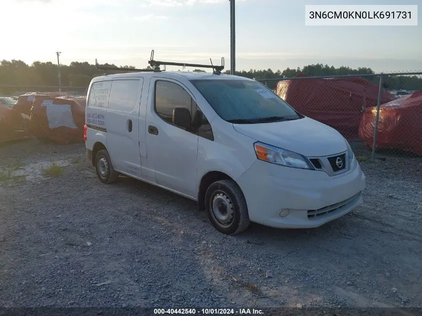 2020 Nissan Nv200 Compact Cargo S Xtronic Cvt VIN: 3N6CM0KN0LK691731 Lot: 40442540