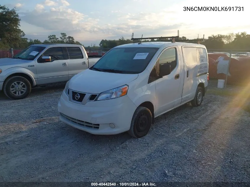 2020 Nissan Nv200 Compact Cargo S Xtronic Cvt VIN: 3N6CM0KN0LK691731 Lot: 40442540