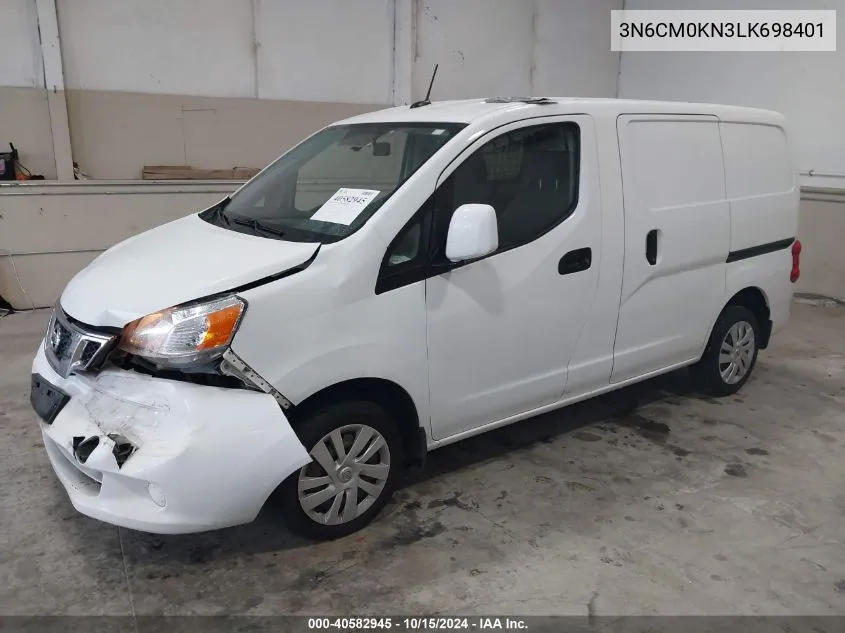 2020 Nissan Nv200 Compact Cargo Sv Xtronic Cvt VIN: 3N6CM0KN3LK698401 Lot: 40582945