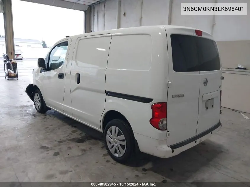 2020 Nissan Nv200 Compact Cargo Sv Xtronic Cvt VIN: 3N6CM0KN3LK698401 Lot: 40582945