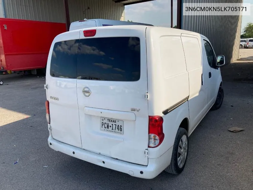 2020 Nissan Nv200 Compact Cargo Sv Xtronic Cvt VIN: 3N6CM0KN5LK705171 Lot: 40588985