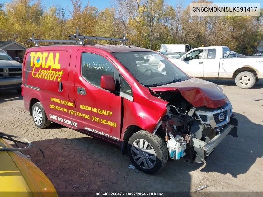 2020 Nissan Nv200 Compact Cargo Sv Xtronic Cvt VIN: 3N6CM0KN5LK691417 Lot: 40626647