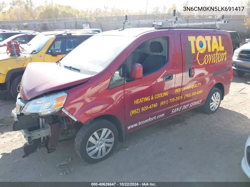 2020 Nissan Nv200 Compact Cargo Sv Xtronic Cvt VIN: 3N6CM0KN5LK691417 Lot: 40626647