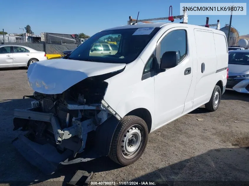 2020 Nissan Nv200 Compact Cargo S Xtronic Cvt VIN: 3N6CM0KN1LK698073 Lot: 40798073