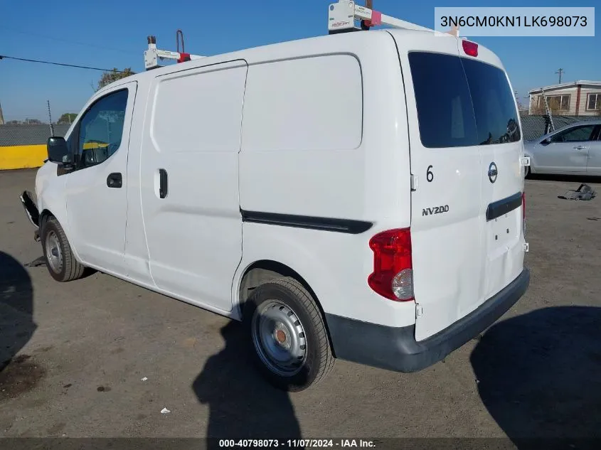 2020 Nissan Nv200 Compact Cargo S Xtronic Cvt VIN: 3N6CM0KN1LK698073 Lot: 40798073