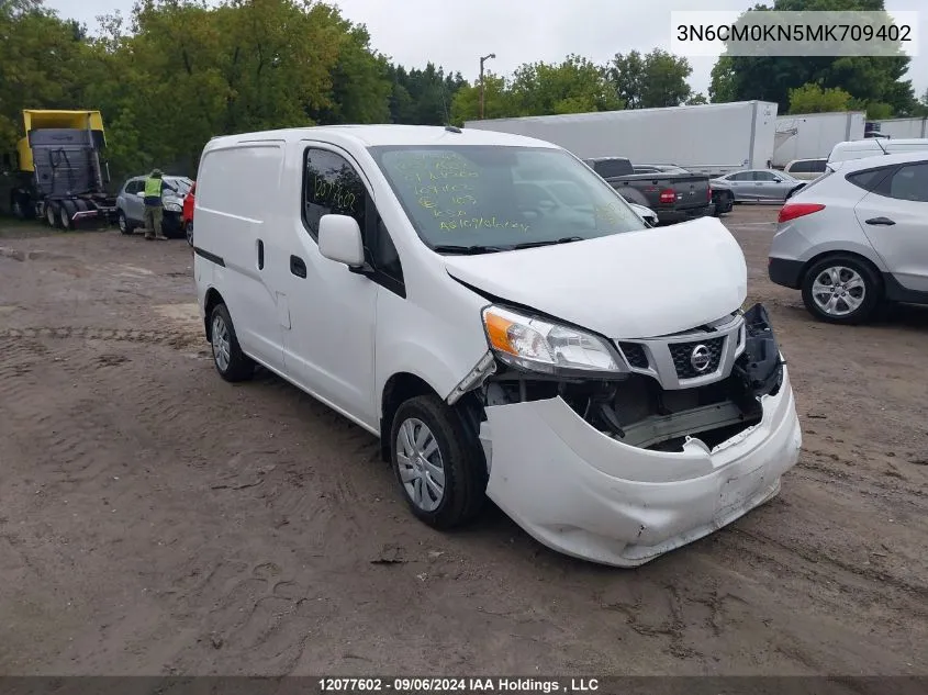 2021 Nissan Nv200 2.5S/2.5Sv VIN: 3N6CM0KN5MK709402 Lot: 12077602