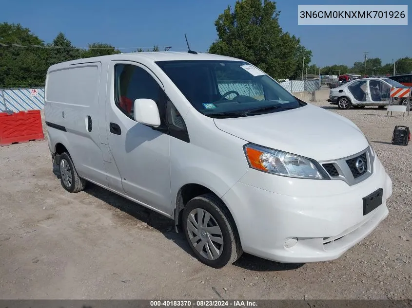 2021 Nissan Nv200 Compact Cargo Sv Xtronic Cvt VIN: 3N6CM0KNXMK701926 Lot: 40183370