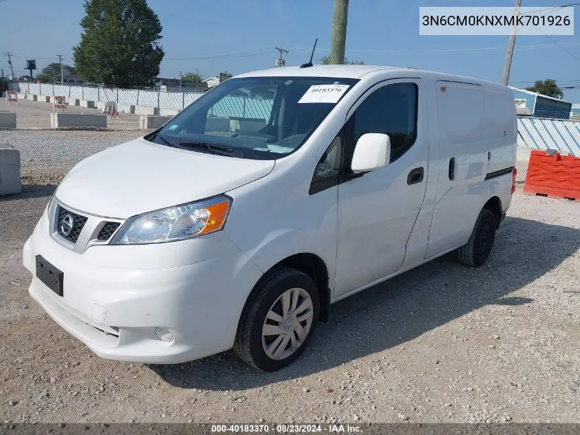 2021 Nissan Nv200 Compact Cargo Sv Xtronic Cvt VIN: 3N6CM0KNXMK701926 Lot: 40183370