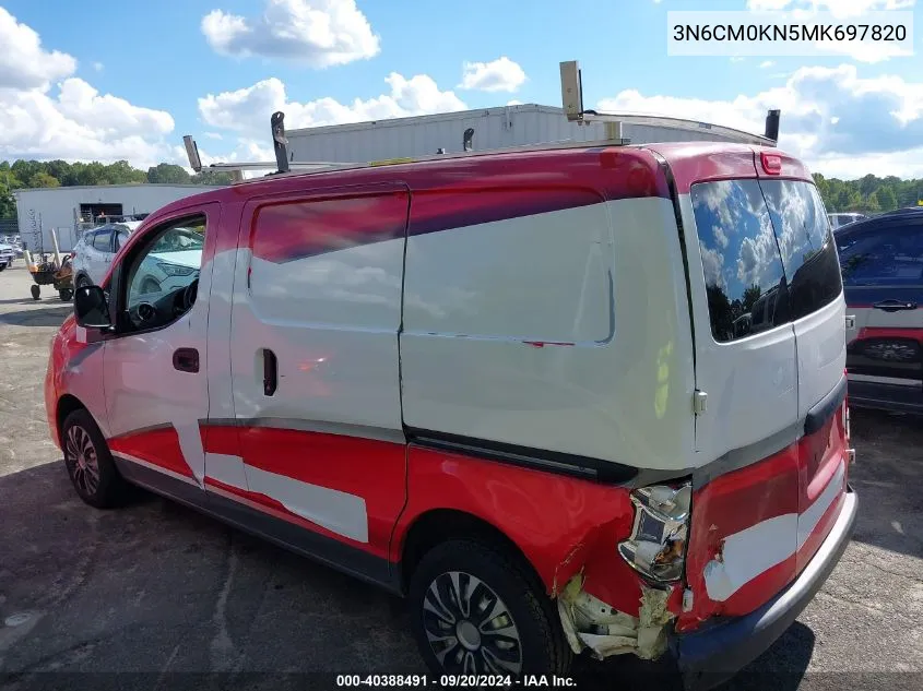 2021 Nissan Nv200 Compact Cargo S Xtronic Cvt VIN: 3N6CM0KN5MK697820 Lot: 40388491