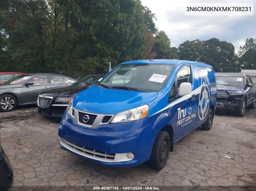 2021 Nissan Nv200 Compact Cargo Sv Xtronic Cvt VIN: 3N6CM0KNXMK708231 Lot: 40397742