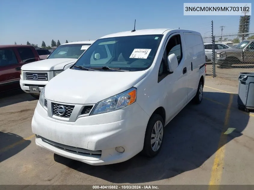 2021 Nissan Nv200 Compact Cargo Sv Xtronic Cvt VIN: 3N6CM0KN9MK703182 Lot: 40415882