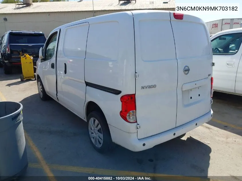 2021 Nissan Nv200 Compact Cargo Sv Xtronic Cvt VIN: 3N6CM0KN9MK703182 Lot: 40415882