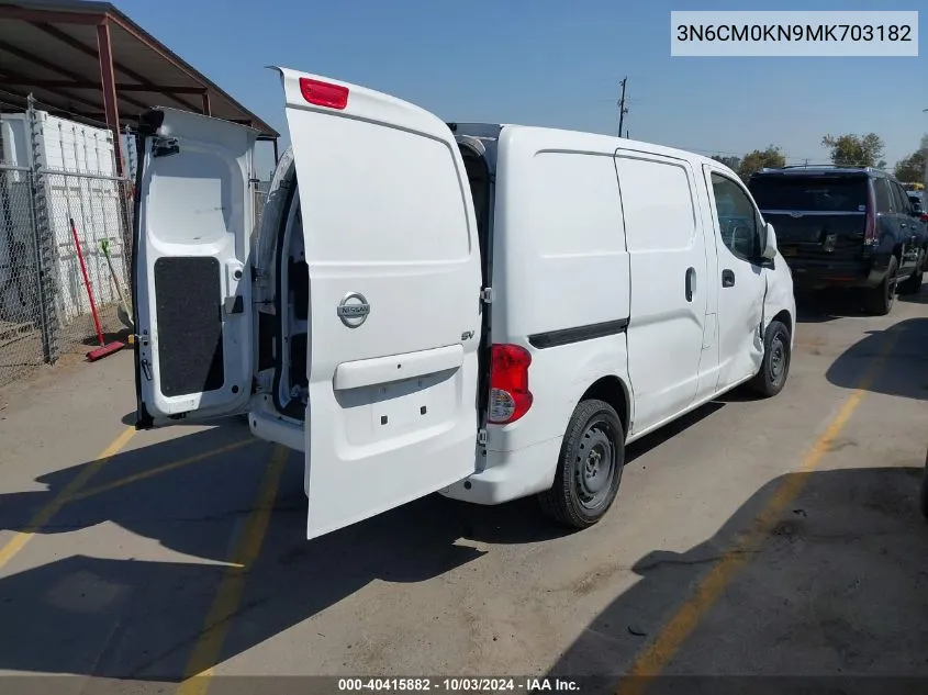 2021 Nissan Nv200 Compact Cargo Sv Xtronic Cvt VIN: 3N6CM0KN9MK703182 Lot: 40415882