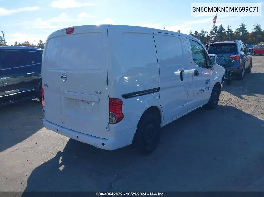 2021 Nissan Nv200 2.5S/2.5Sv VIN: 3N6CM0KN0MK699071 Lot: 40642872