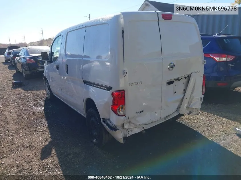 2021 Nissan Nv200 Compact Cargo Sv Xtronic Cvt VIN: 3N6CM0KN5MK696778 Lot: 40648452