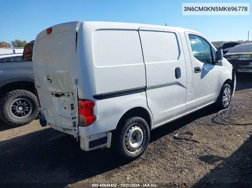 2021 Nissan Nv200 Compact Cargo Sv Xtronic Cvt VIN: 3N6CM0KN5MK696778 Lot: 40648452