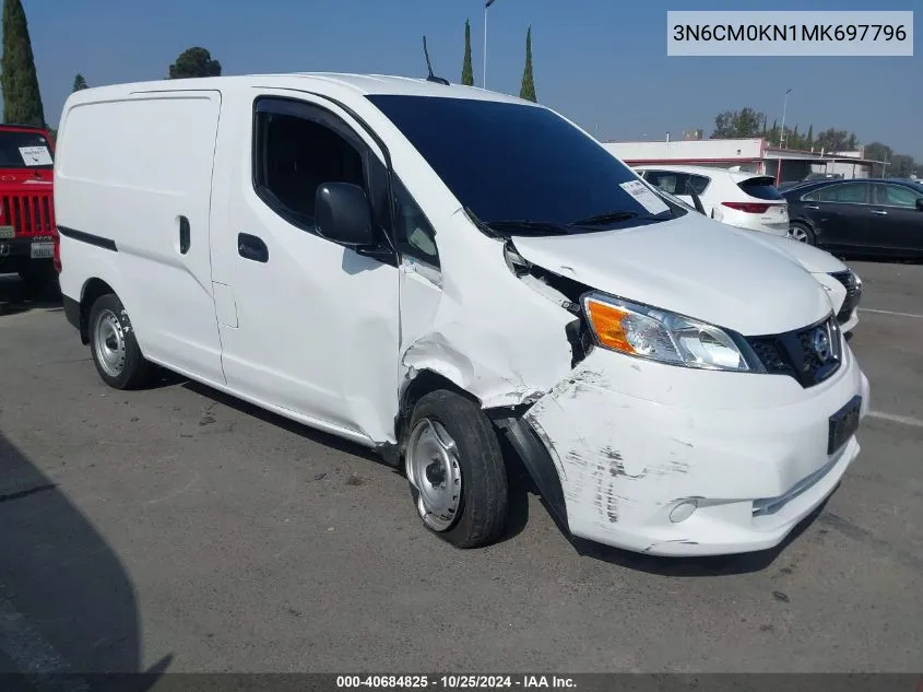 2021 Nissan Nv200 Compact Cargo S Xtronic Cvt VIN: 3N6CM0KN1MK697796 Lot: 40684825