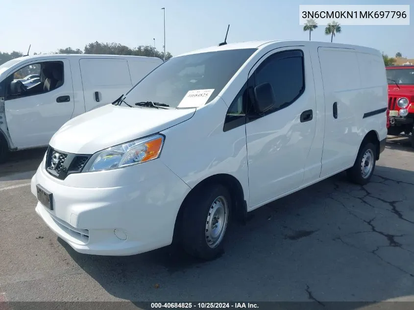 2021 Nissan Nv200 Compact Cargo S Xtronic Cvt VIN: 3N6CM0KN1MK697796 Lot: 40684825