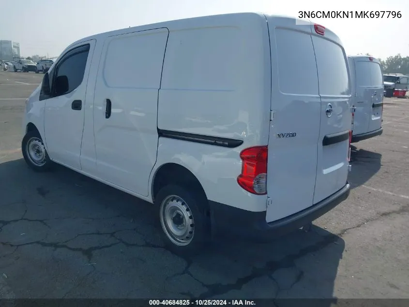 2021 Nissan Nv200 Compact Cargo S Xtronic Cvt VIN: 3N6CM0KN1MK697796 Lot: 40684825