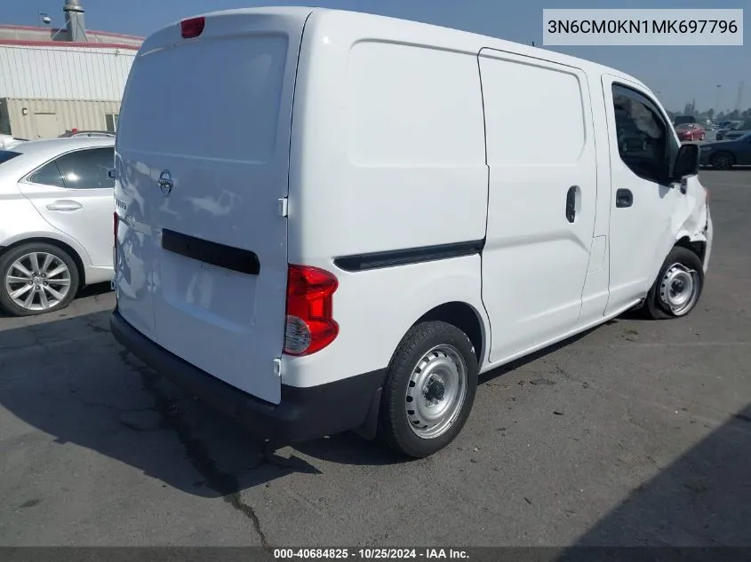 2021 Nissan Nv200 Compact Cargo S Xtronic Cvt VIN: 3N6CM0KN1MK697796 Lot: 40684825