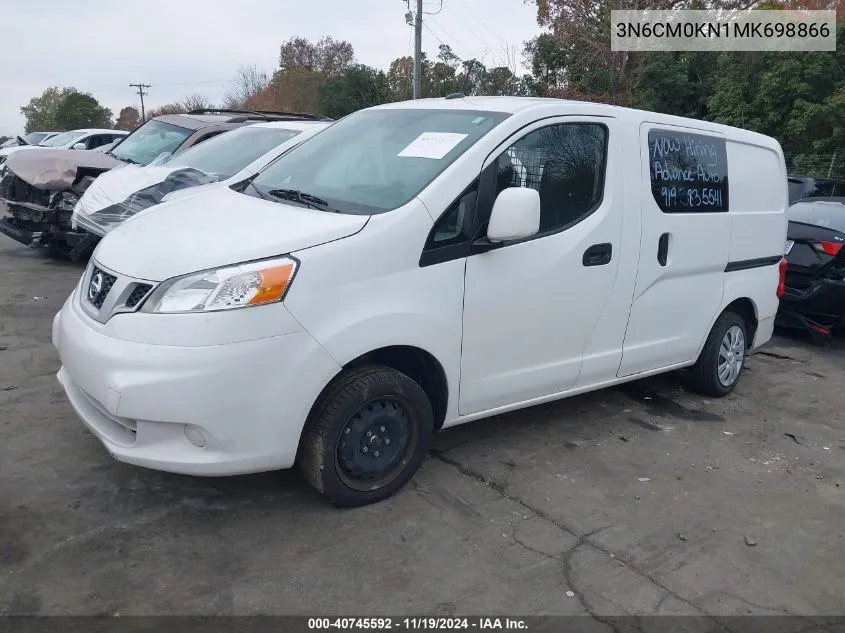 2021 Nissan Nv200 Compact Cargo Sv Xtronic Cvt VIN: 3N6CM0KN1MK698866 Lot: 40745592